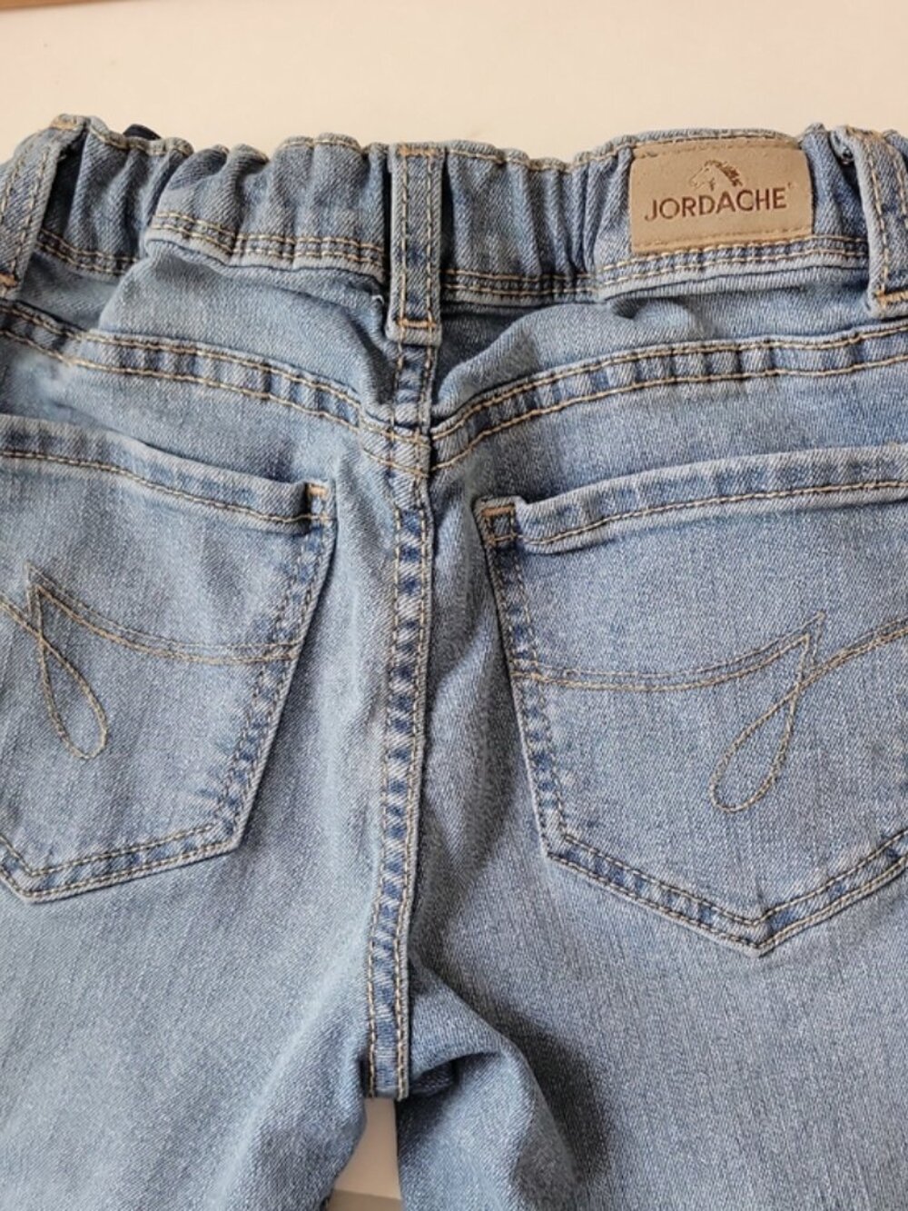 Jordache Girls Bootcut Jeans Light Blue Size 8 Stretch - Picture 9 of 11